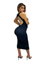 Boss babe Skin Tight Long dress (Black) - Omg Miami Swimwear