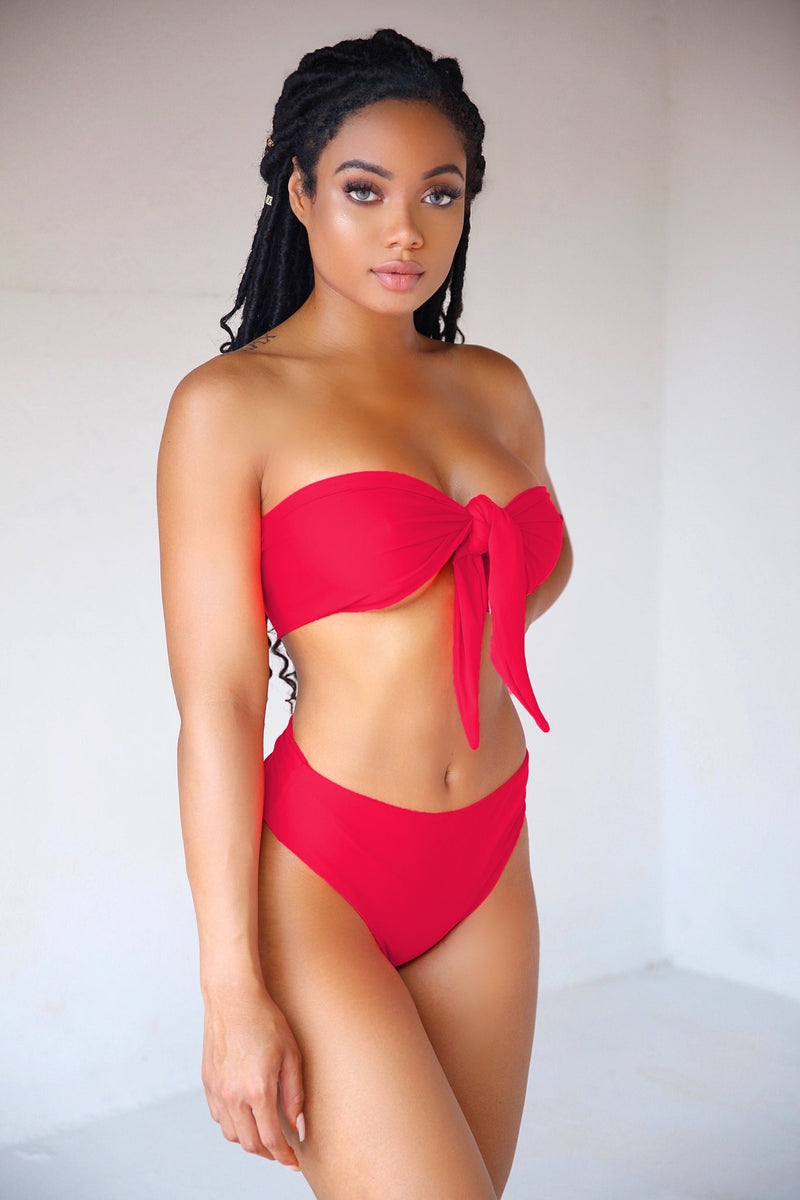 Cartagena High Waisted Bikini - Omg Miami Swimwear