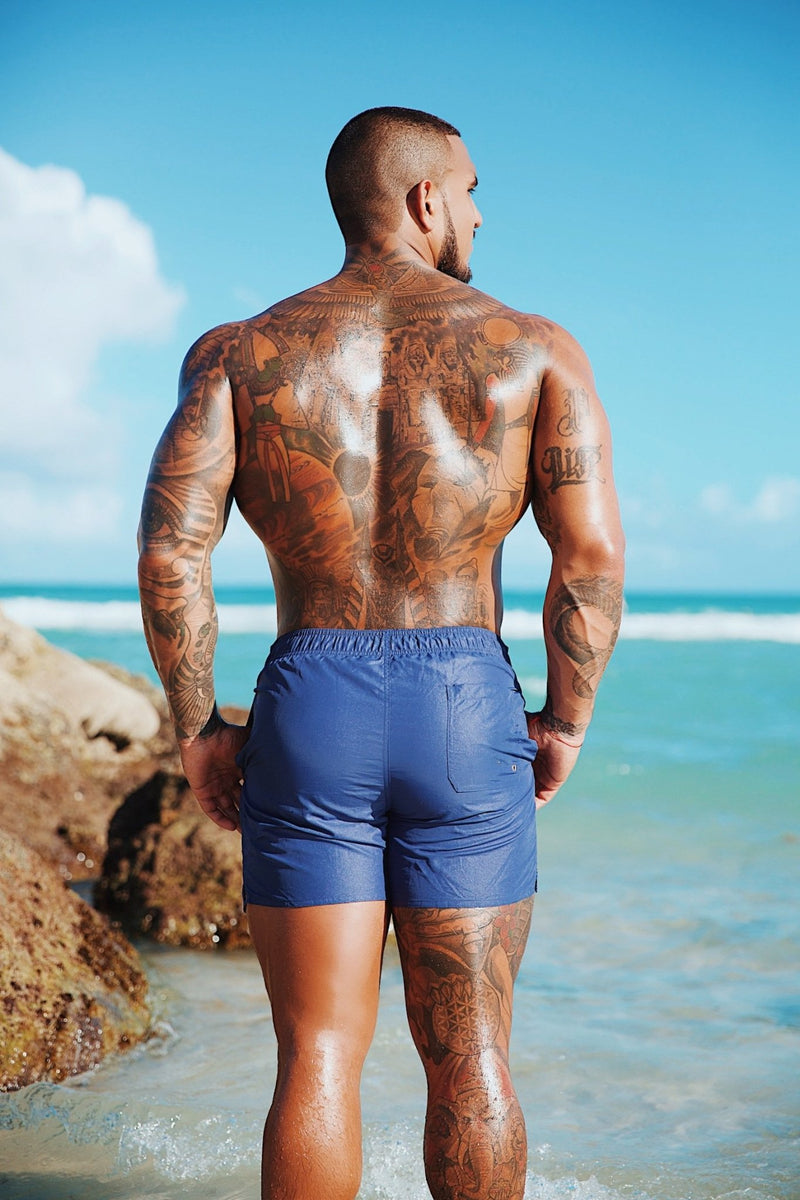 Deep Blue Sea Mens Shorts - Omg Miami Swimwear