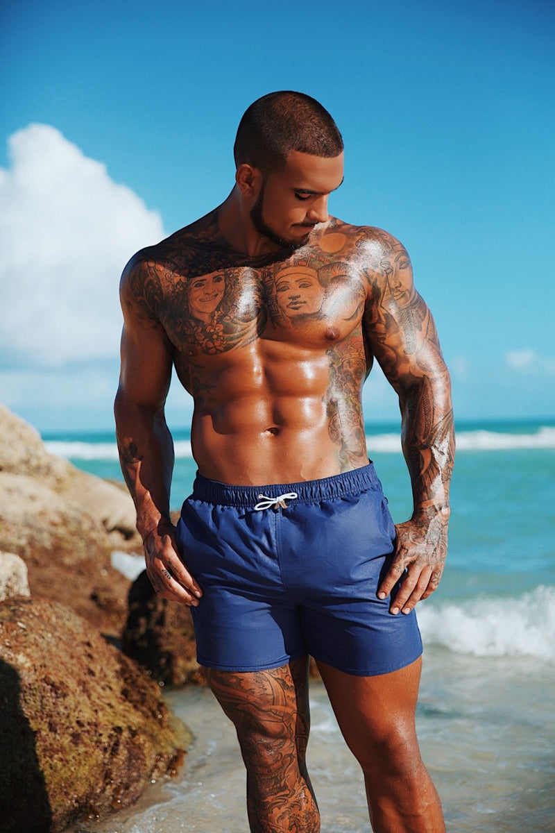 Deep Blue Sea Mens Shorts - Omg Miami Swimwear