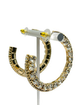 Elite hoop Earrings (Gold) - Omg Miami Swimwear