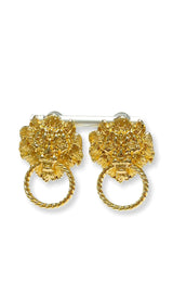 Gianni Small Earrings (Gold) - Omg Miami Swimwear