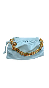 Material Girl Medium Size Bag (Baby Blue) - Omg Miami Swimwear