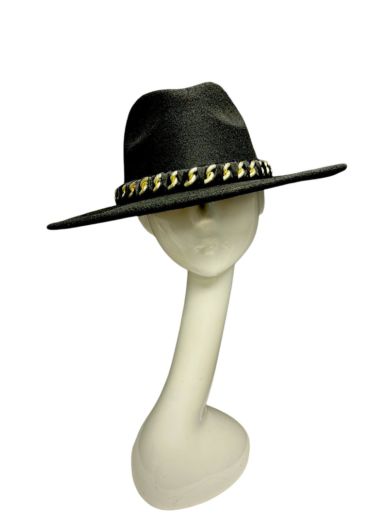 Mírame Fedora Hat (Black) - Omg Miami Swimwear