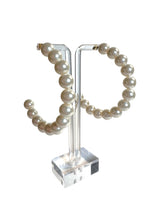 Pearls on Pearls Earrings (White) - Omg Miami Swimwear