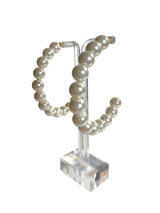 Pearls on Pearls Earrings (White) - Omg Miami Swimwear