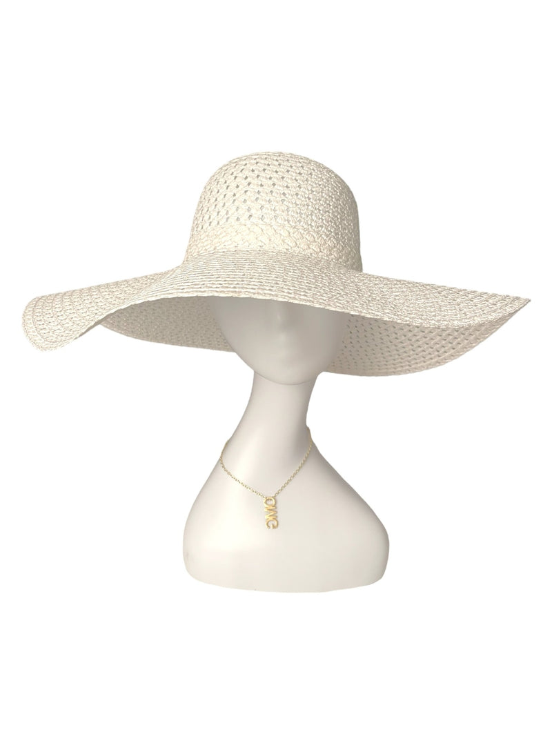Pina Colada Sun hat (White ) - Omg Miami Swimwear