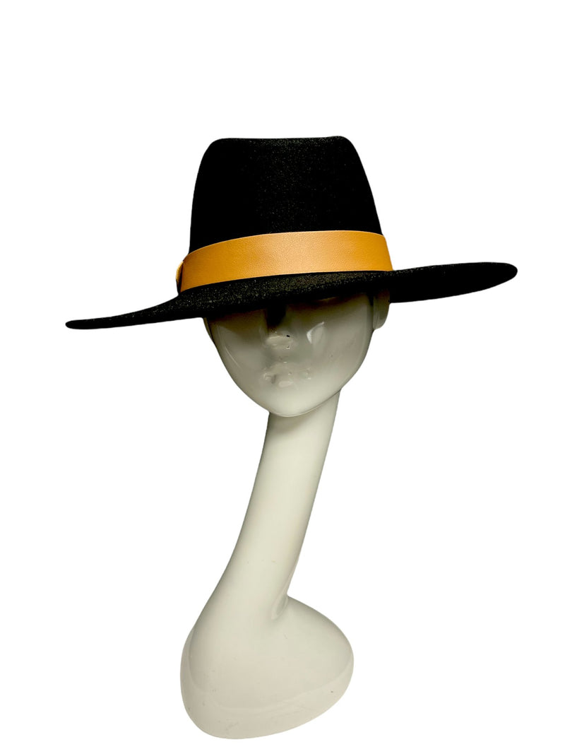 Ricachona Fedora Hat (Black) - Omg Miami Swimwear