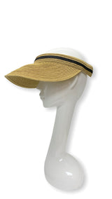 Sun Blocker Hat (Tan & Black trim) - Omg Miami Swimwear