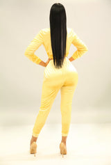 The Casual Fly Track Suit (GOLD) - Omg Miami Swimwear