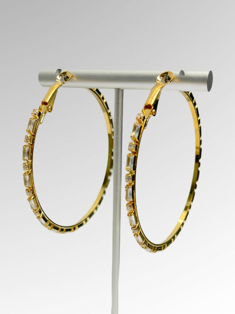 The Royal hoop earring - Omg Miami Swimwear
