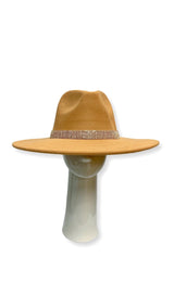 The Shinny Fedora Hat (Tan) - Omg Miami Swimwear
