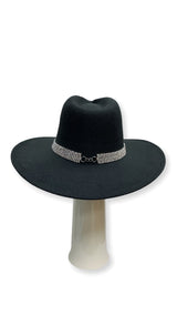 The Shiny Fedora Hat (Black) - Omg Miami Swimwear