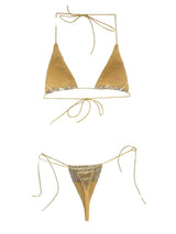 Tiny diamond bikini (Gold) - Omg Miami Swimwear